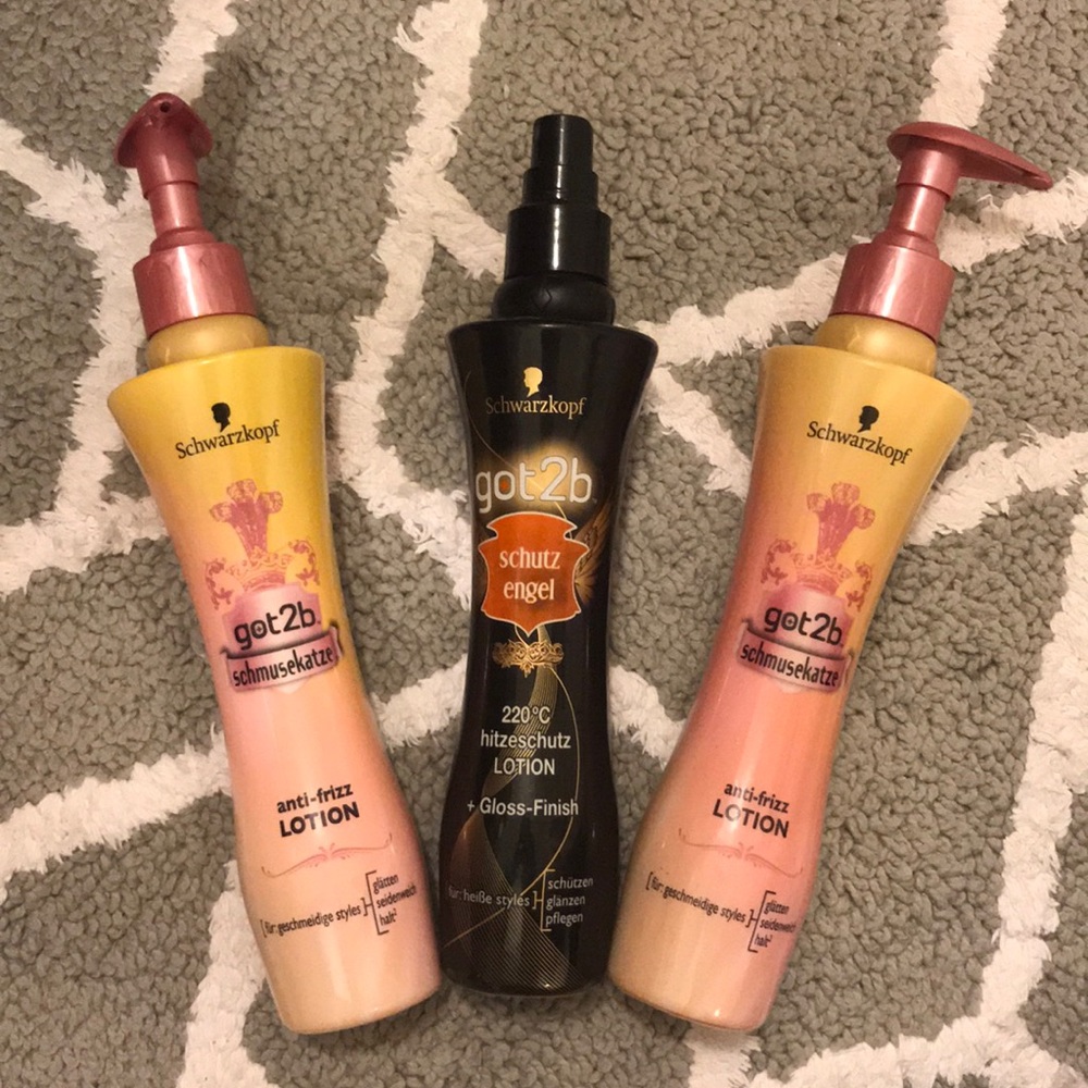 Got2b Haircare heat protector & anti frizz